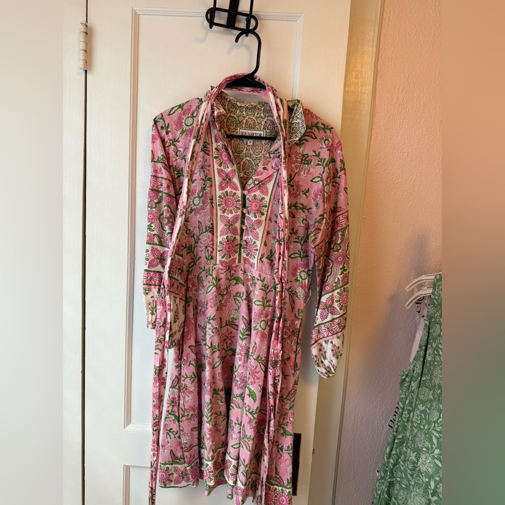 Sue Sartor Mini Flounce Dress